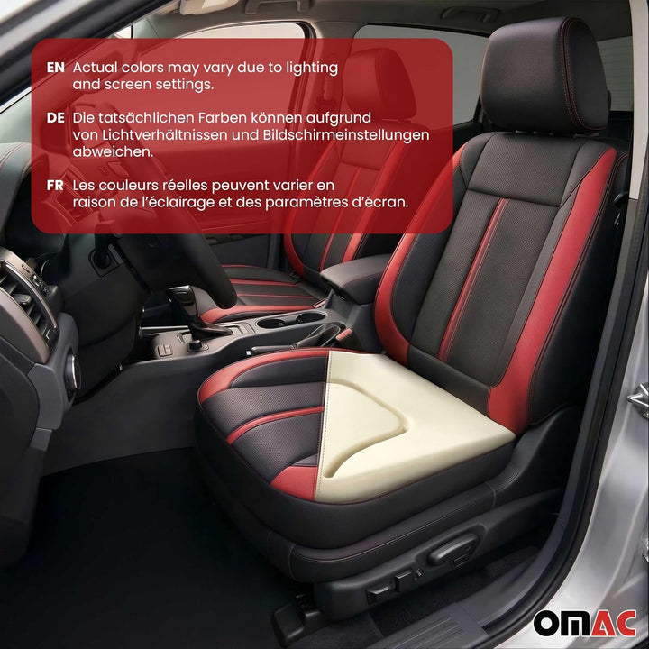 OMAC Sitzpolster Schaumstoff Kompatibel mit FIAT Ducato 2006-2014 Auto Schaumpolster Sandfarben