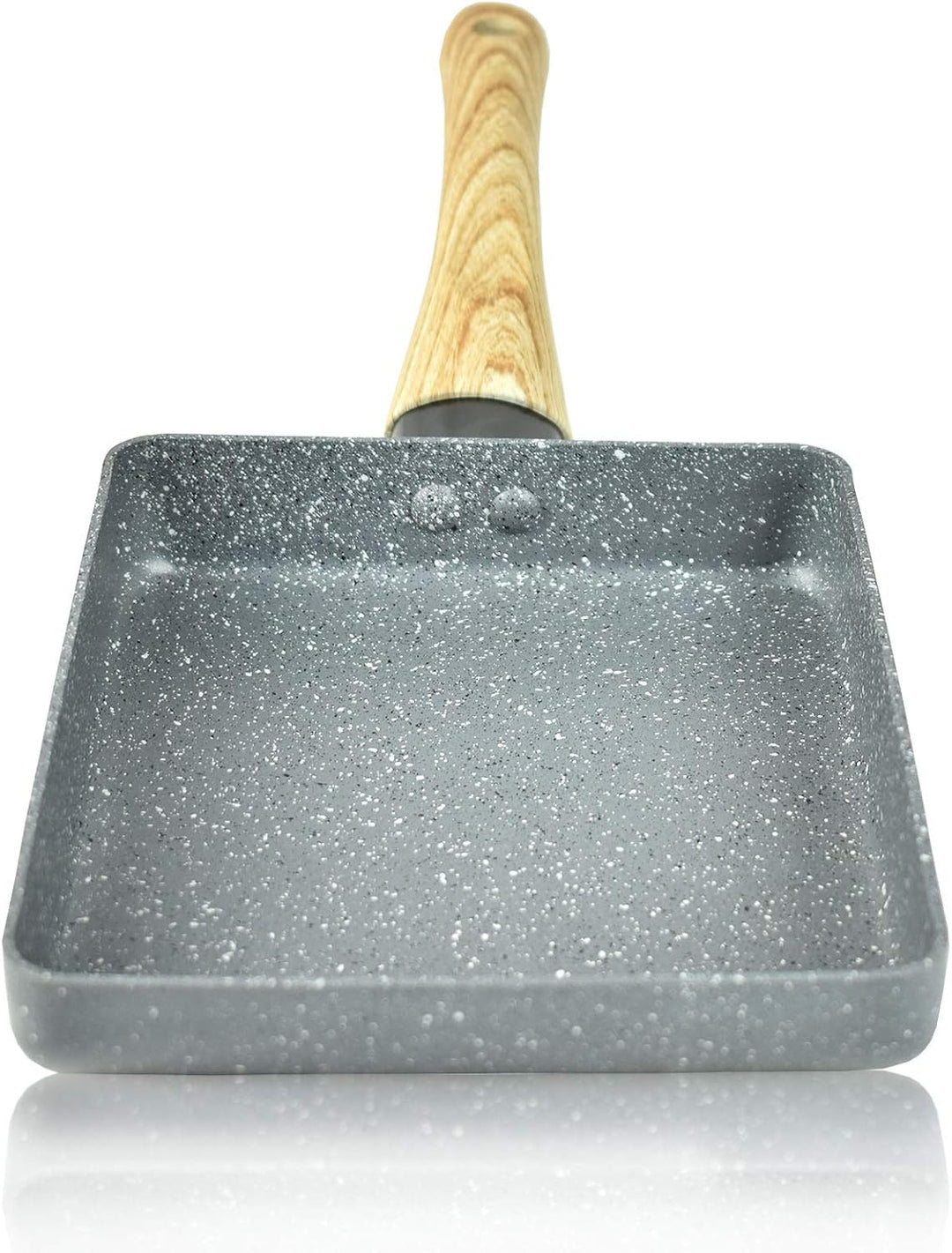 Artcome Japanese Omelette Pan Non stick Coating Tamagoyaki Egg Pan with Tamagoyaki Plate, Silicone S