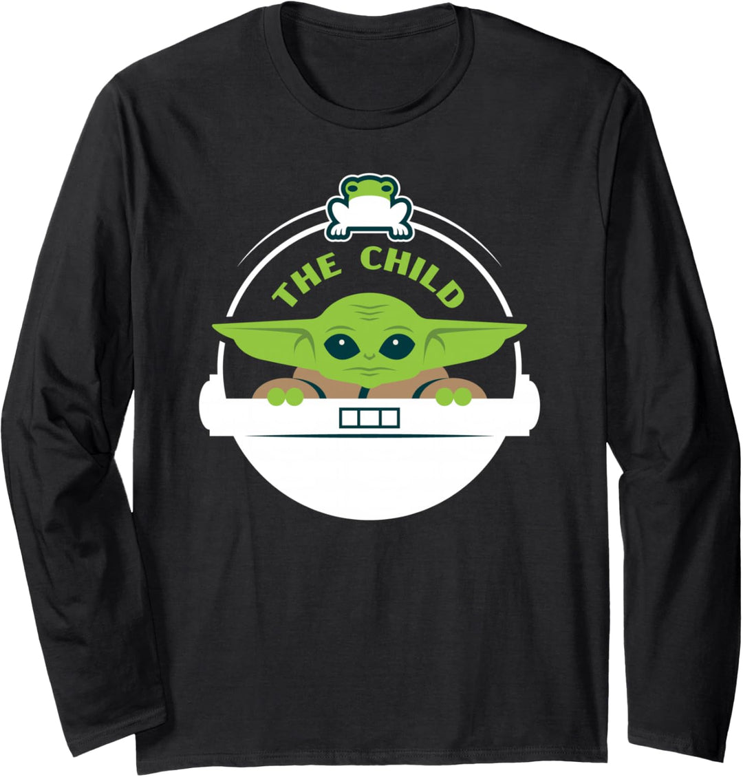 Star Wars The Mandalorian The Child Floating Pod Frog Snack Langarmshirt