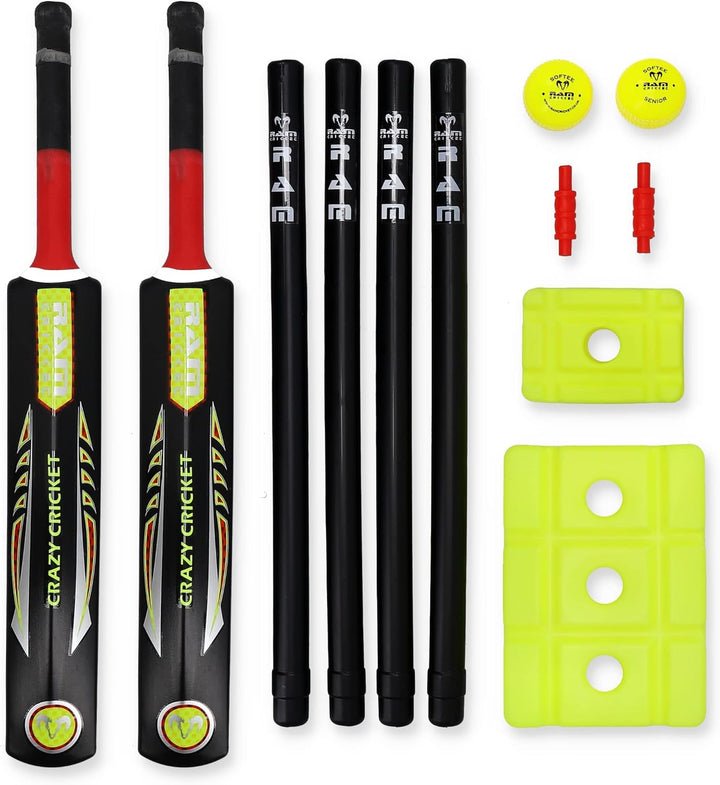 Ram Spass Cricket-Set Senior aus stabilem Kunststoff