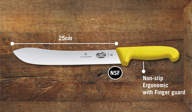 Victorinox Fibrox Küchenmesser Schlachtmesser, Extra Scharfe Klinge, Rostfreier Stahl, Spülmaschinen