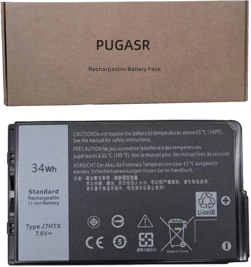 PUGASR J7HTX Laptop Akku Kompatibel mit Dell Latitude 7202 7212 7220 Rugged Extreme Tablet Series 02