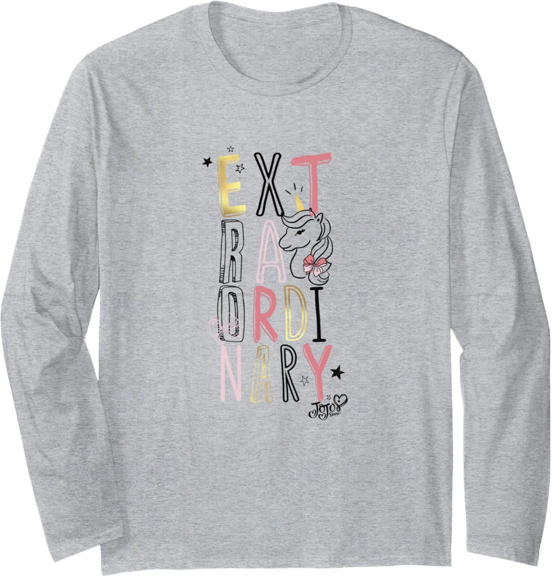Nickelodeon JoJo Siwa Unicorn Extraordinary Letter Stack Langarmshirt