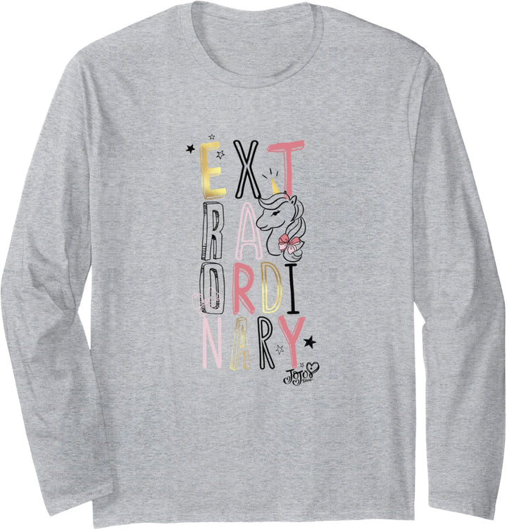 Nickelodeon JoJo Siwa Unicorn Extraordinary Letter Stack Langarmshirt