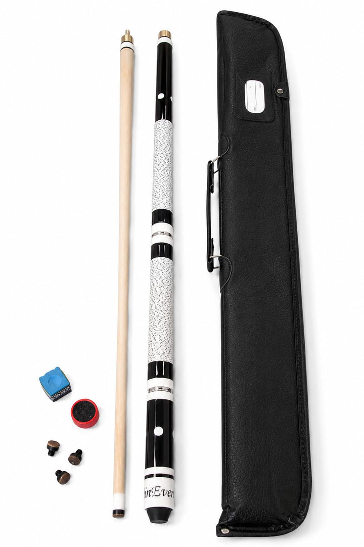 Billardqueue Set inkl. Tasche, Kreide, Trimmer und Ersatzleder von John West