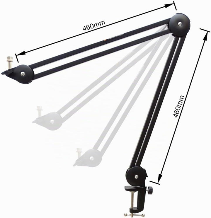 Rode NT1 Signature Black Studio-Kondensatormikrofon + keepdrum MS138 Gelenkarm-Stativ Schwarz