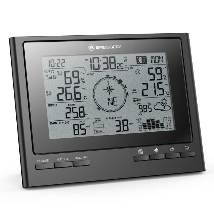 Bresser zusätzliche Basisstation für 7003100 ClimateScout Wetter-Center 7-in-1 Funk Wetterstation mi