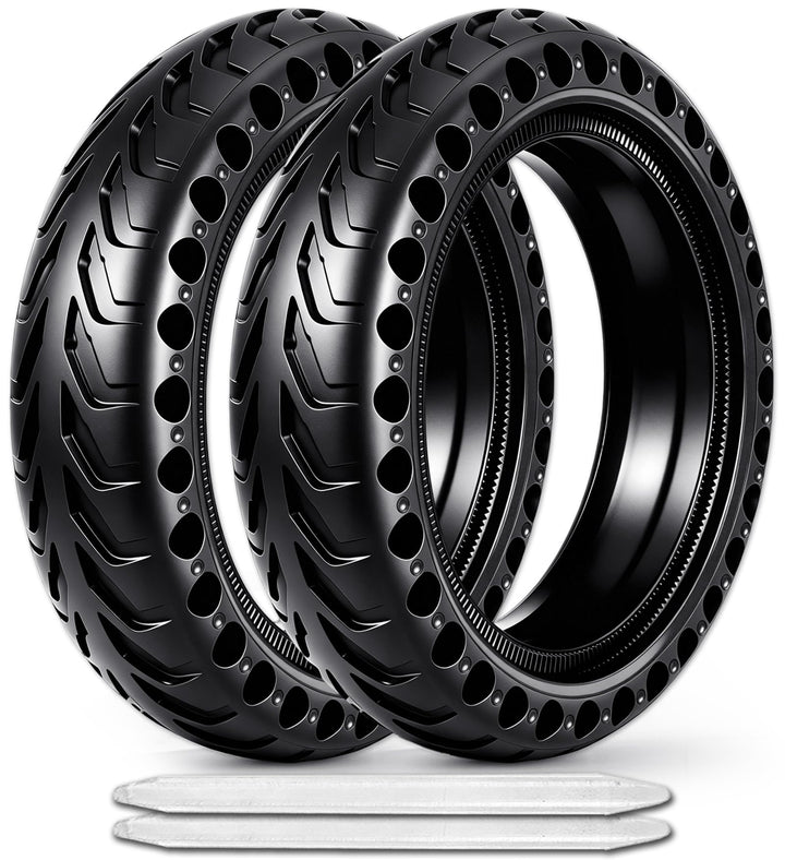 2PCS E Scooter Reifen 50/75-6.1 Tubeless, Werten Sie Ihr Scooter Auf mit Reifen 8 1/2 x2, Vollgummir