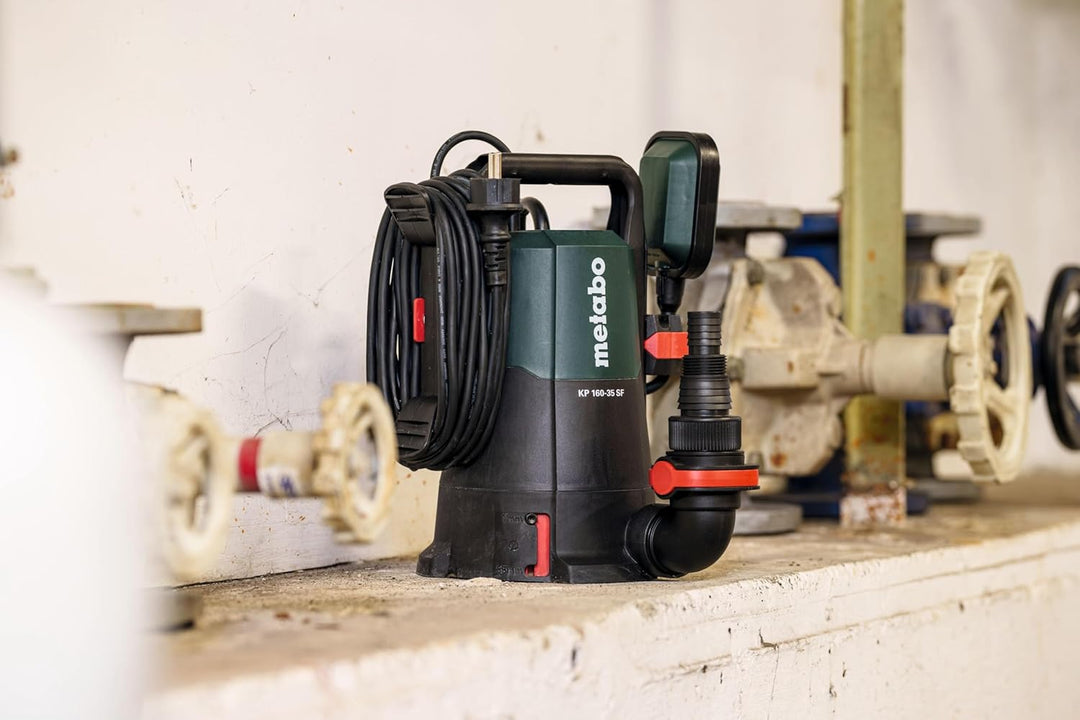 metabo Kombi‑Tauchpumpe KP 160‑35 SF - 500 W, 16.000 l/h, flachabsaugend bis 1 mm, Partikel bis 35 m