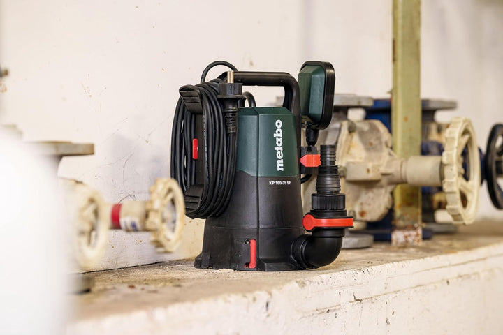 metabo Kombi‑Tauchpumpe KP 160‑35 SF - 500 W, 16.000 l/h, flachabsaugend bis 1 mm, Partikel bis 35 m