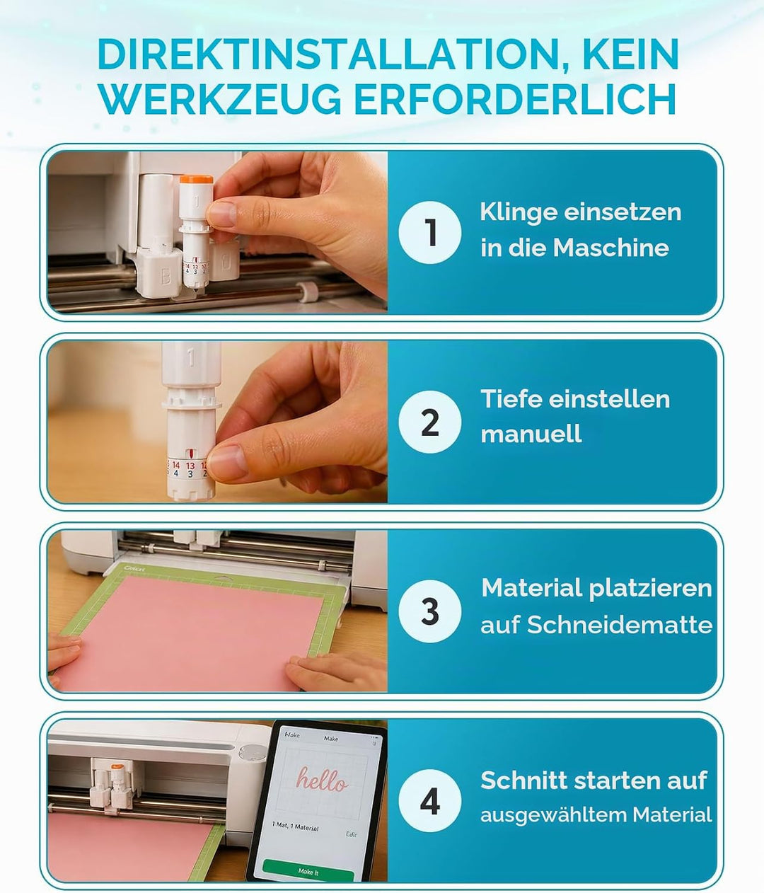 Silhouette America Silhouette Cameo Kraft-Klingen, 2 mm, 2 Stück 2 Mm Kraftklinge, 2 Mm Kraftklinge