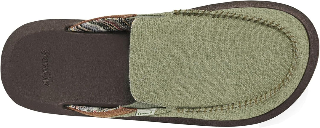 Sanuk Herren You Got My Back St Hanf Slipper 42 EU Armee, 42 EU Armee