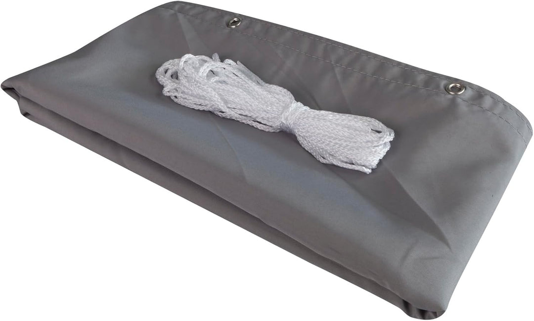 Windhager Balkonblende Malta Sichtschutz Balkon Windschutz, 0,9 x 5 m, Silber/grau, 06797, Silber