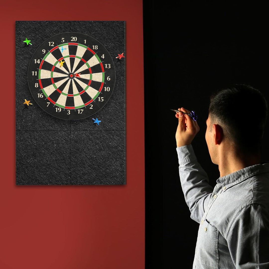 KEAGAN Dartboard-Wandschutz, Filz-Dartboard-Wandschutz, selbstklebend, gespleisst, Wandumrandung für