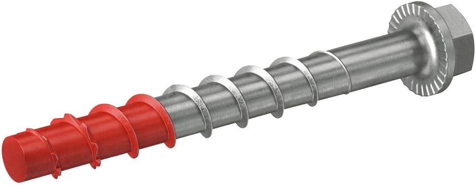 fischer UltraCut FBS II 10x100 45/35/15 US Sechskant aus Edelstahl, leistungsstarke Betonschraube mi