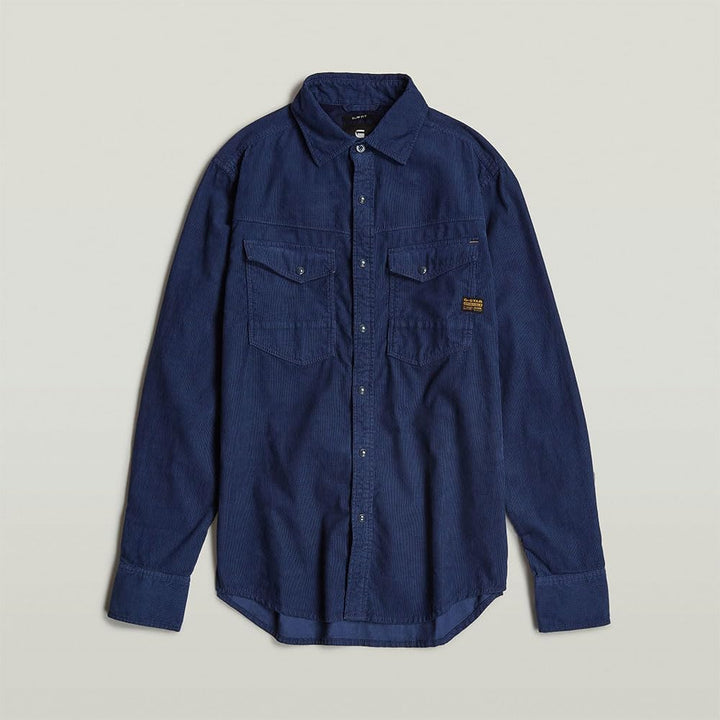 G-STAR Herren Dakota Slim Hemd Shirt, Blau (Dk Sea Blue Gd D25223-c436-g702)
