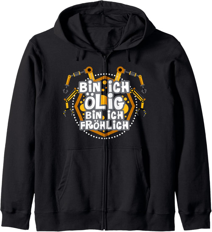 Bin ich ölig bin ich Fröhlich - Kfz Mechaniker Kapuzenjacke