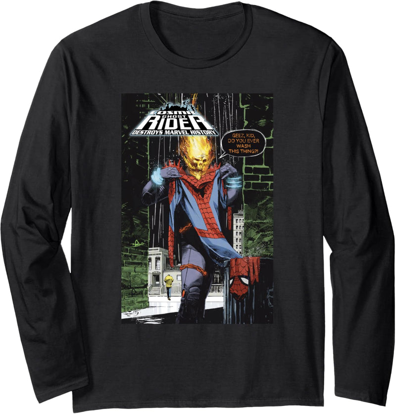 Marvel Cosmic Ghost Rider Comic Cover Langarmshirt