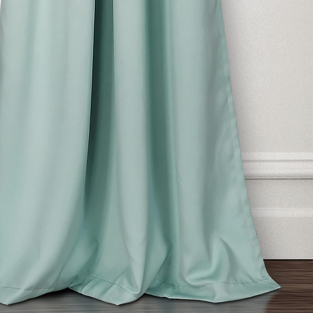 Lush Decor Verdunkelungsvorhänge mit Ösen, isoliert, 132 x 274 cm, Blau 52"W x 108"L Blau, 52"W x 10