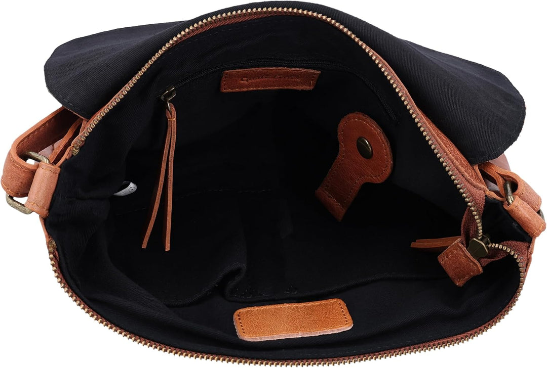 Gusti Leder Umhängetasche Damen - Maisie – Kleine Ledertasche Damen aus Echtleder - Vintage Umhänget