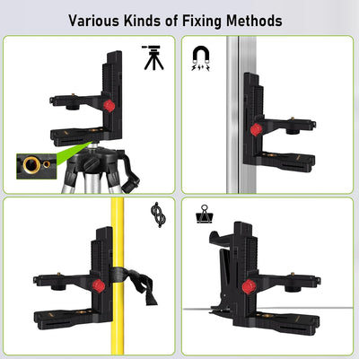 Zokoun Magnethalterung mit Federclip Laser Level Alternative zu einem Standard 1/4 "und 5/8" Gewinde