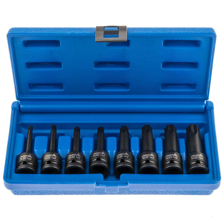 Torx Schlagschraubernüsse 1/2" Steckschlüssel Satz T30-T80 8-tlg.