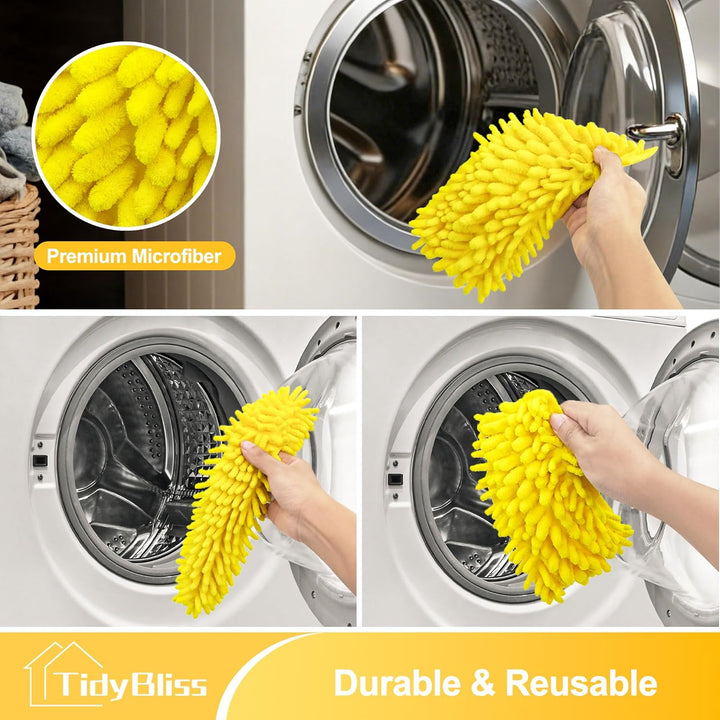 TidyBliss Staubwedel Lang Ausziehbar 196 cm, Teleskopstange Deckenventilator Flügel Reiniger, Wieder