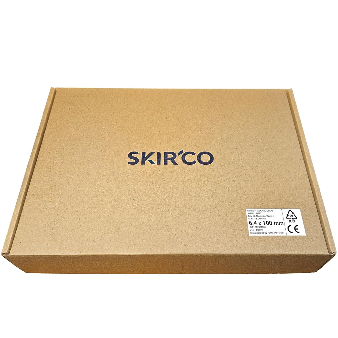 SKIR'CO (90 Stück) Selbstschneidende Schrauben 6,4 x 100 mm grau beschichtet mit EPDM-Unterlegscheib