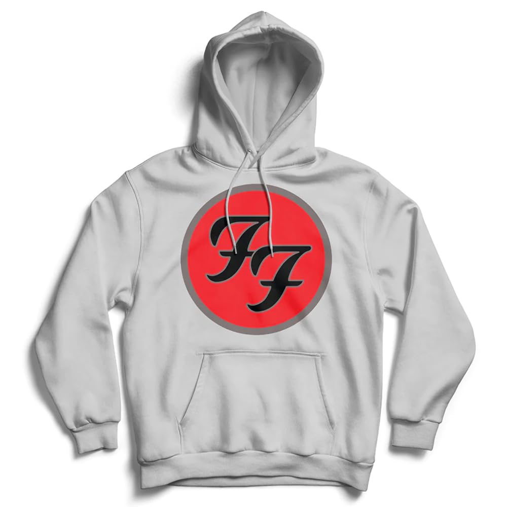 Foo Fighters Kapuzenpullover FF Band Logo Nue offiziell Herren Grau Pullover XL Grau, XL Grau