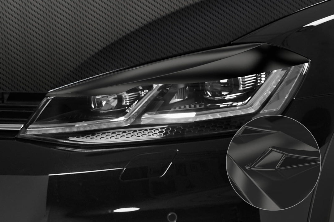 CSR-Automotive Scheinwerferblenden Kompatibel mit/Ersatz für VW Golf 7 (Typ AU) SB301-G