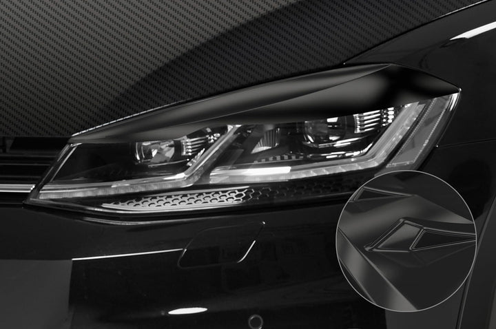 CSR-Automotive Scheinwerferblenden Kompatibel mit/Ersatz für VW Golf 7 (Typ AU) SB301-G