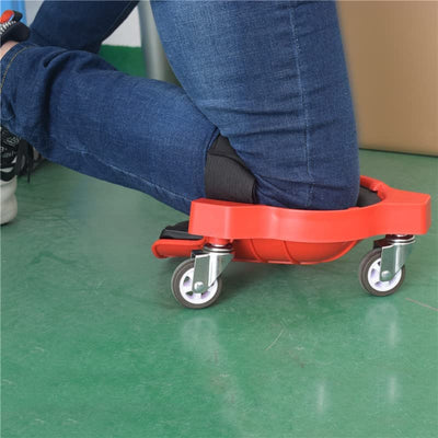 2 Pcs Rollende Knieschützer, Knieschoner mit 3 Rollen und bequemen Gelkissen, 360 Grad drehbar, mit