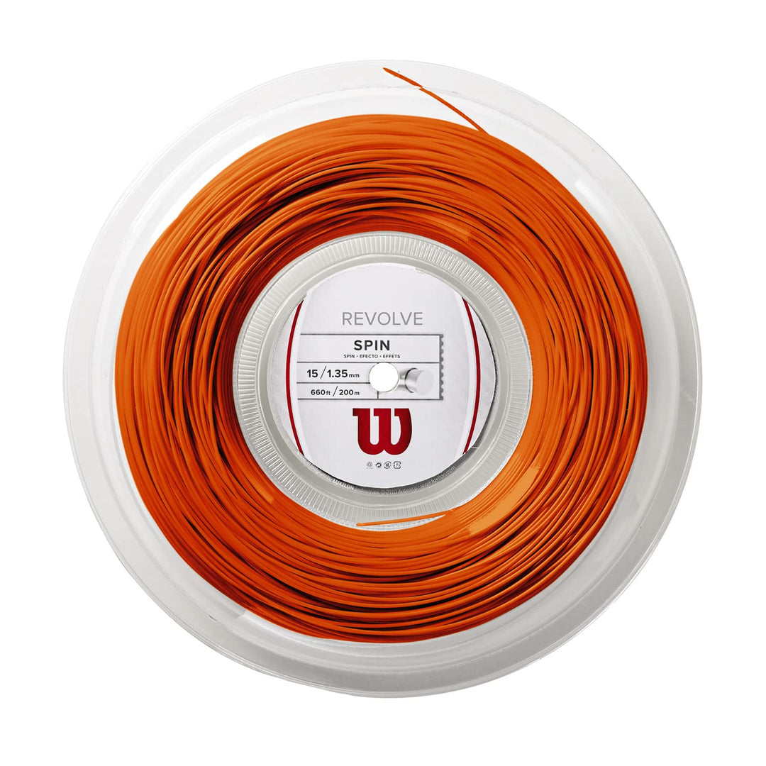 Wilson Unisex-Adult Revolve Tennis String Racket 15G Orange, 15G Orange