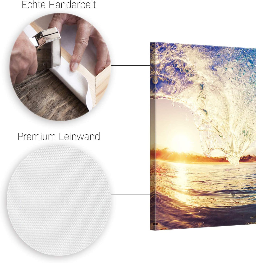 ge Bildet Bild auf Leinwand | Landschaftsbilder - the Wave S in 70x50 cm als Wandbild | Wand-deko De