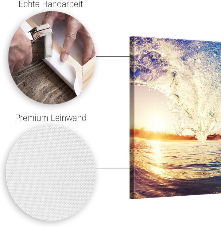 ge Bildet Bild auf Leinwand | Landschaftsbilder - the Wave S in 70x50 cm als Wandbild | Wand-deko De