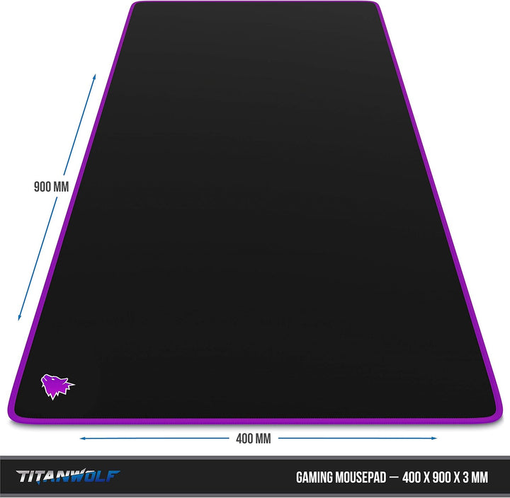 CSL-Computer TITANWOLF - XXL Speed Gaming Mauspad Titanwolf 900 x 400mm - XXL Mousepad - Tischunterl