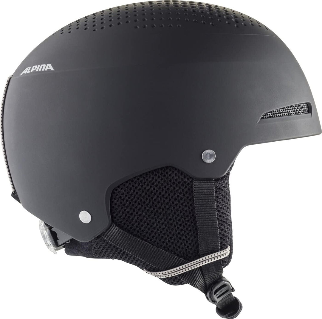 ALPINA ZUPO - Sicherer, Stossabsorbierender, Belüfteter & Schlagfester Skihelm Für Kinder black matt