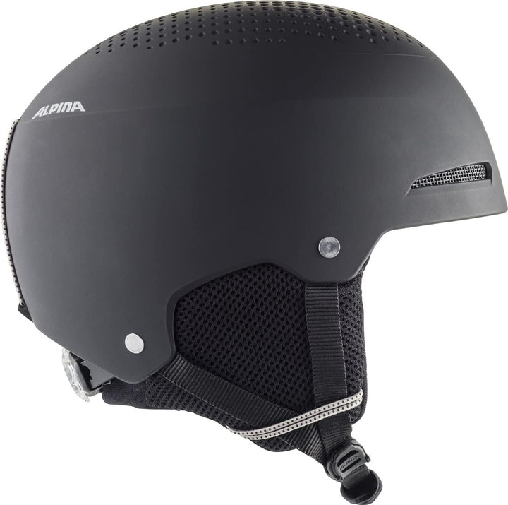 ALPINA ZUPO - Sicherer, Stossabsorbierender, Belüfteter & Schlagfester Skihelm Für Kinder black matt