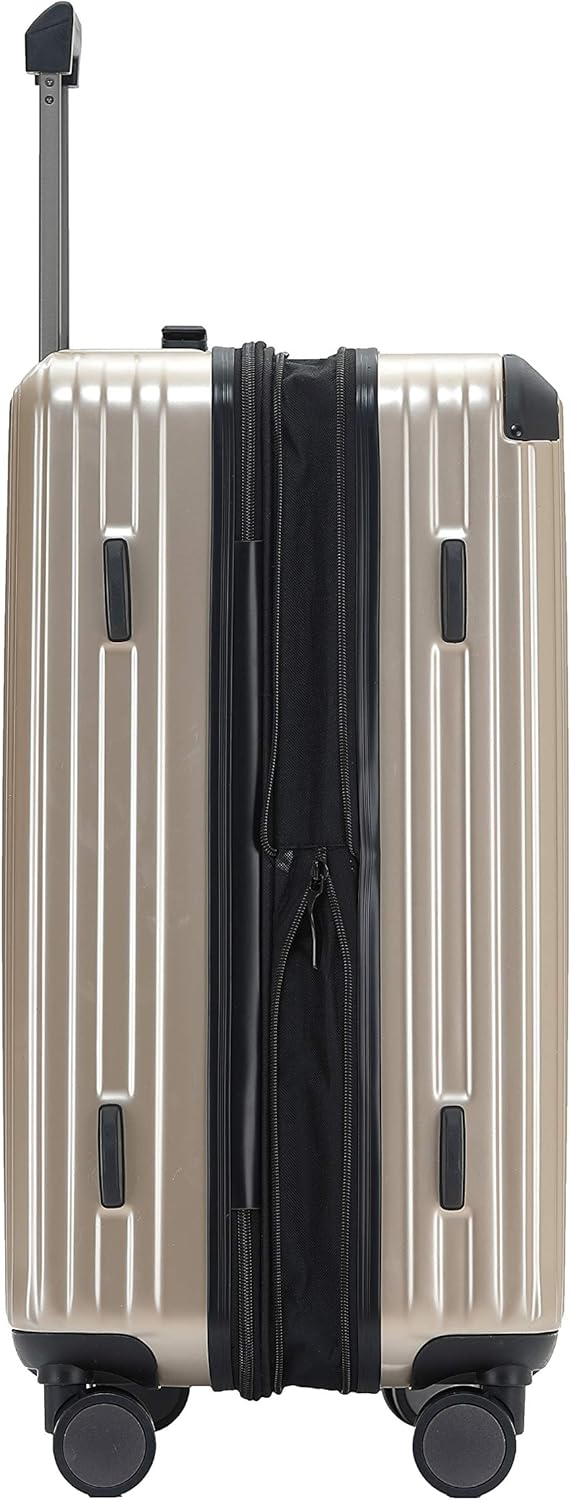 M816 TSA-Schloss, Dehnungsfuge, Teleskopgriff, Reisekoffer mit 4 Rollen, Hartschale, Grosse 76cm, Ch