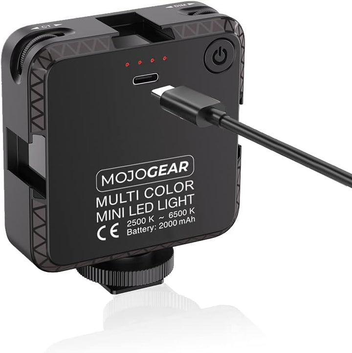 MOJOGEAR W64 Multi Color Mini LED Lampe für Smartphone und Kamera