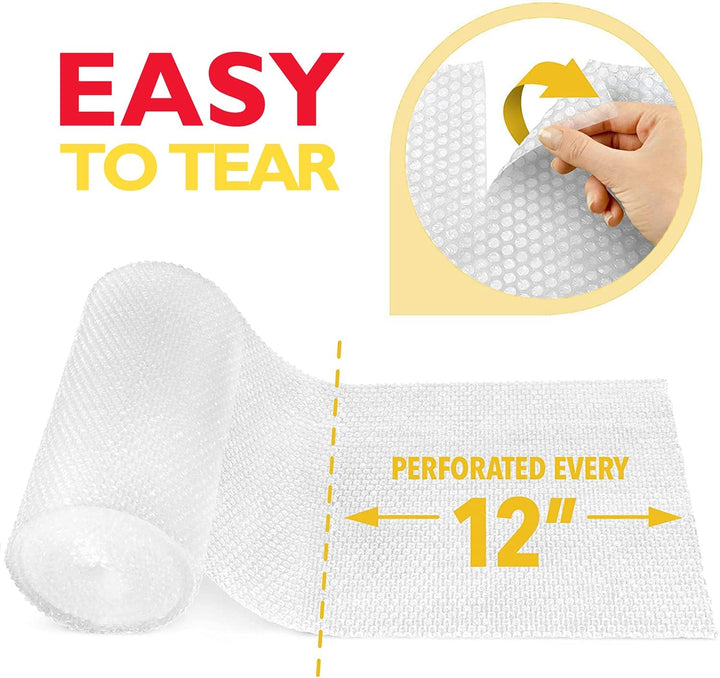PackageZoom Luftpolsterfolie, 30,5 cm x 9 m, perforiert, alle 30,5 cm, Luftpolsterfolie zum Verpacke