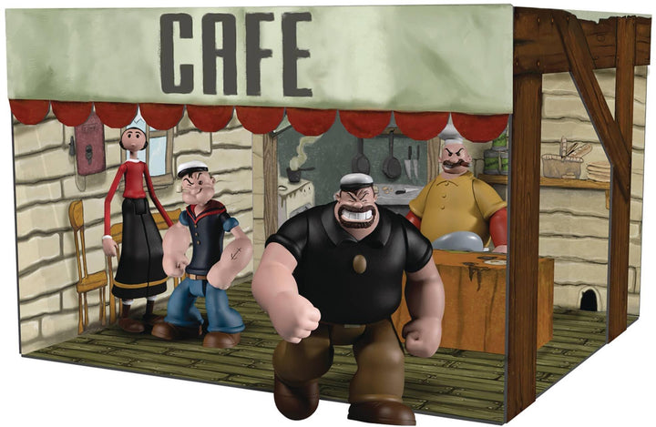 Mezco Popeye 5 Points Actionfigur Deluxe Box Set