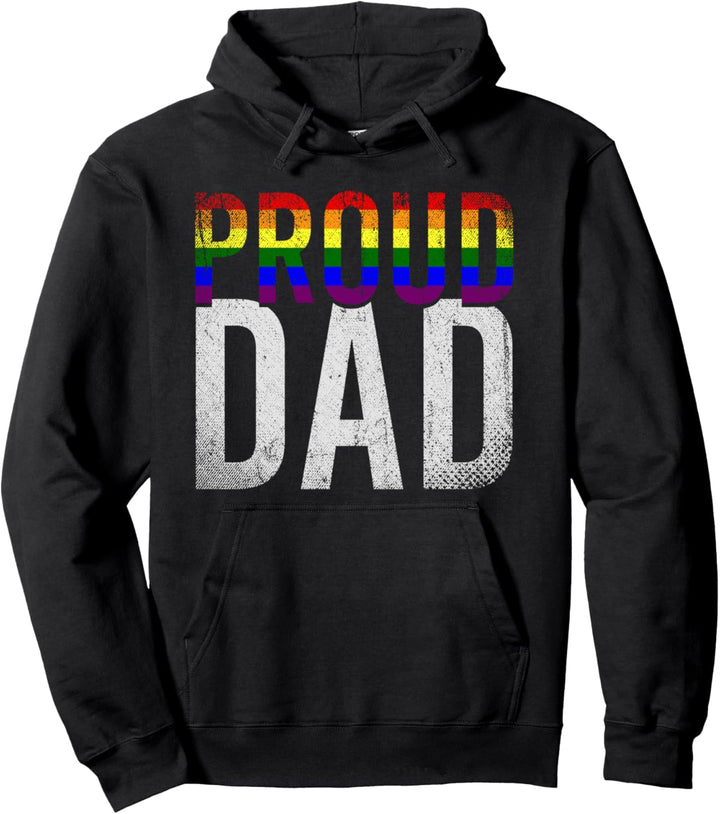 Stolzer Papa Regenbogen Gay Pride Month CSD Queer LGBT Pullover Hoodie