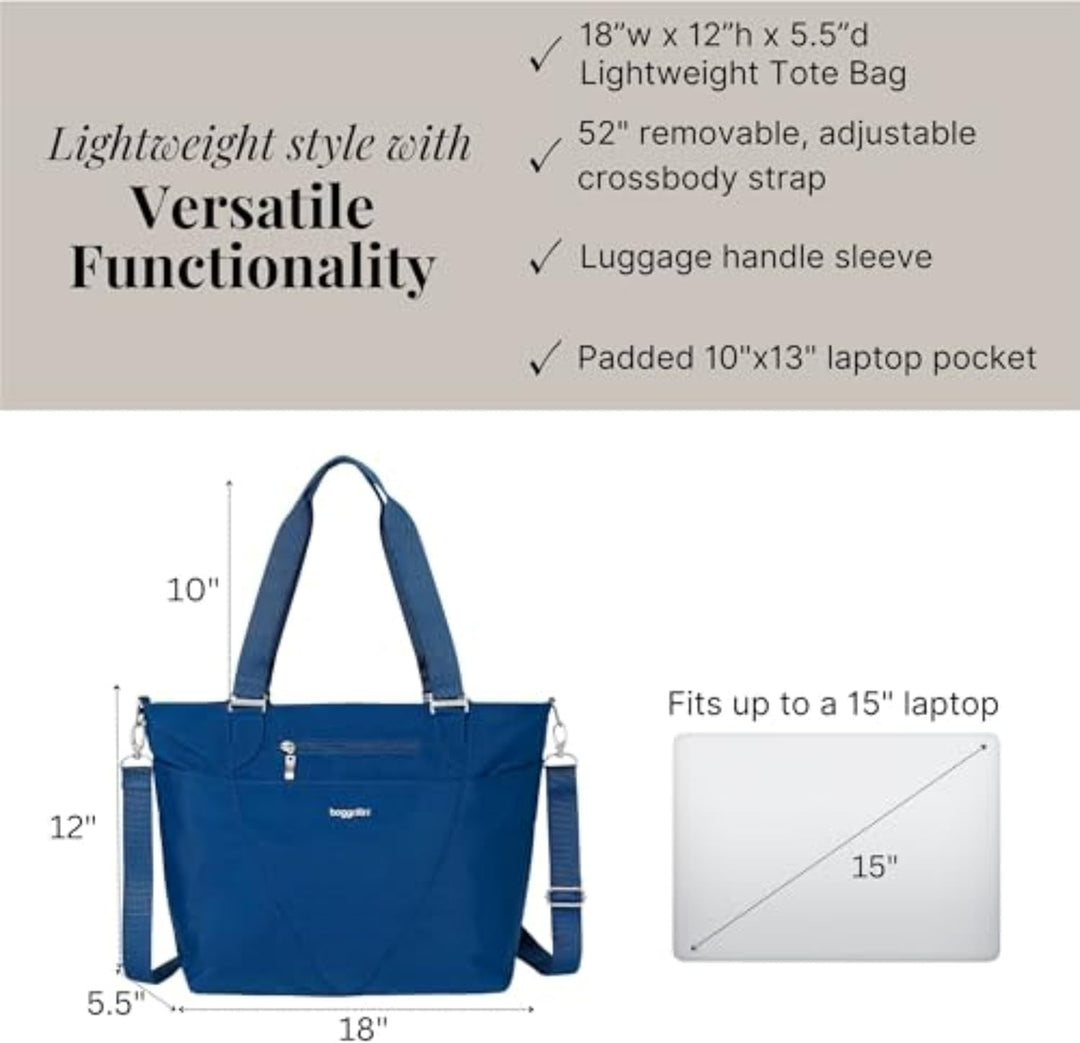 Baggallini Unisex-Erwachsene Tote Avenue Tragetasche – leicht, wasserabweisend, Handgepäcktasche mit