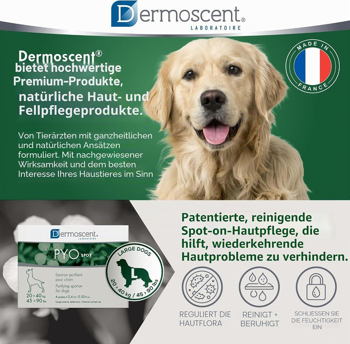 Dermoscent 920-7224 Pyospot 20kg-40kg für 4Pip Hunde