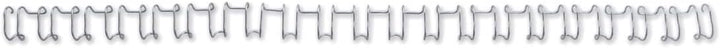 GBC 445516 MultiBind Drahtbinderücken, 10mm, silber, 100 Stück silber 10mm, silber 10mm