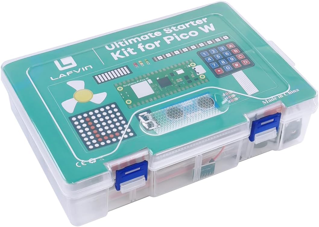 LAFVIN Ultimate Starter Kit for Raspberry Pi Pico W,Projects with LCD1602，Buzzer with Tutorail