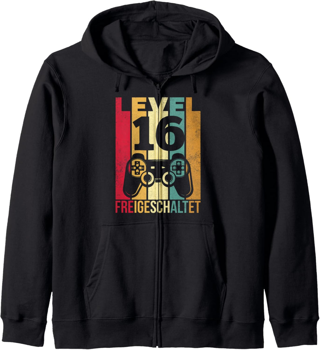 Level 16 Geburtstag Junge Jungen Lustig 2005 16er Geburtstag Kapuzenjacke