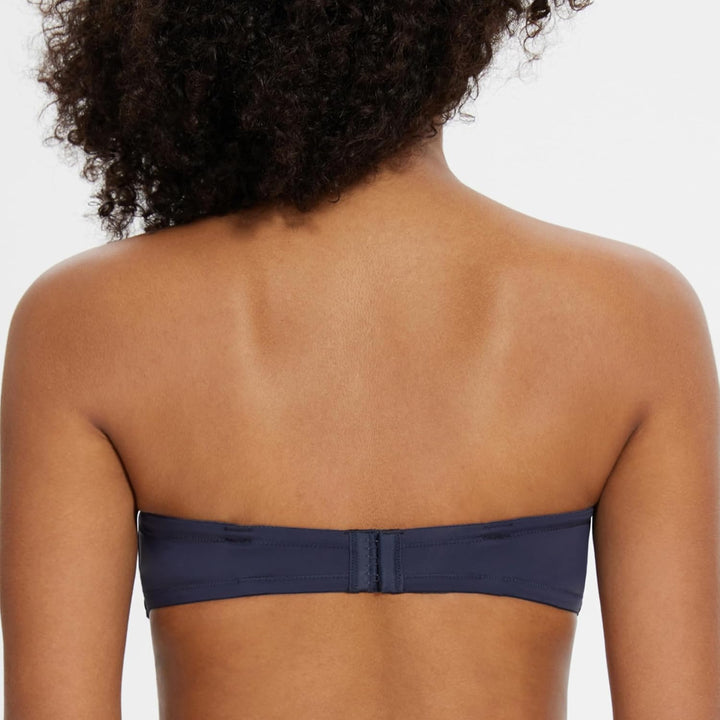 MELENECA Damen Push-Up Trägerlos BH - Bügel BH mit geformte Cups 70C Navy Blue, 70C Navy Blue