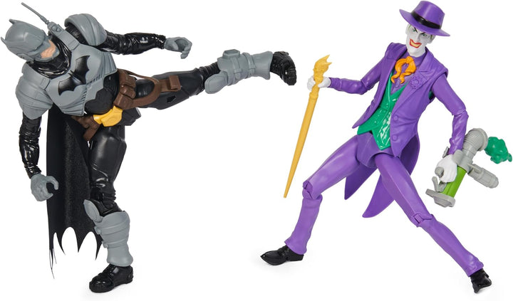 DC Batman Adventures Batman vs The Joker Action-Figuren Set, 30 cm - 2 voll bewegliche Figuren mit 1